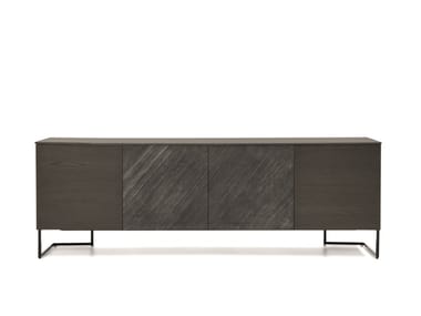 GRAFICA - Wooden sideboard with doors by Pianca