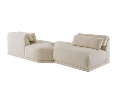 GRAND ANGLE - Modular fabric sofa with headrest by Ligne Roset