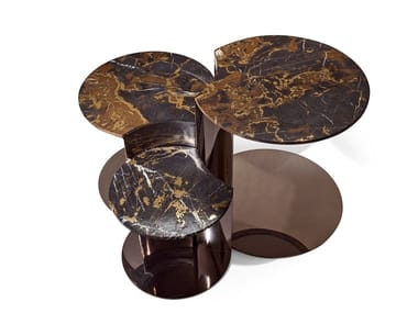 GRANGER - Round marble coffee table for living room by Visionnaire