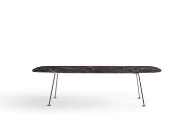 GRASSHOPPER - Rectangular natural stone meeting table by Knoll