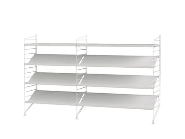 HALLWAY N - Powder coated steel shoe cabinet by String Furniture