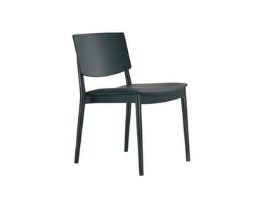 HAPPY SI0377 - Stackable chair with integrated cushion by Andreu World