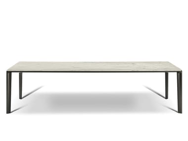 HOMEY - Rectangular marble table by Poltrona Frau