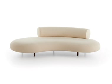 HONOR? - Curved 4 seater fabric sofa by DE PADOVA