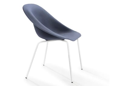 HOOP - Upholstered fabric chair by B-LINE