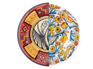 HYBRID HURICANGA - Round porcelain dessert plate (Request Info)