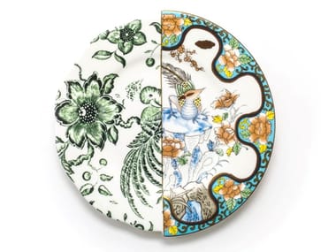 HYBRID ZOE - Round porcelain dessert plate (Request Info)