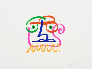 I VOLTI, DUE - Paper Silkscreen by Danese Milano