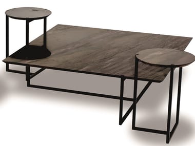 ICARO STONE - Square coffee table by BAXTER