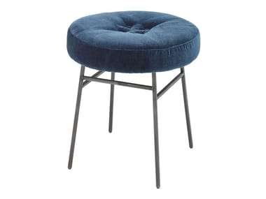 ILOT - Low upholstered fabric stool by Ligne Roset