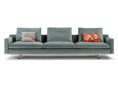 IN THE MOOD - 3 seater fabric sofa with removable cover by Poltrona Frau