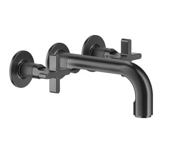 INCISO + - 3 hole chromed brass bathtub mixer by Gessi