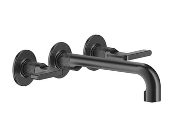 INCISO - - 3 hole wall-mounted metal washbasin mixer by Gessi