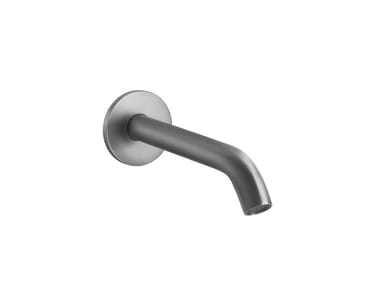 INTRECCIO - Wall-mounted stainless steel sink spout by Gessi