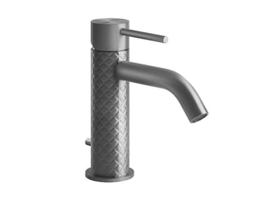 INTRECCIO - Countertop stainless steel washbasin mixer with pop up waste by Gessi