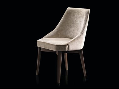 IS - A - Fabric chair with beech wood base by Henge