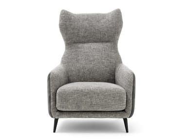 DUFFL? - Wing fabric armchair with armrests by Ditre Italia