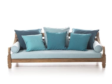 JEKO 04 - Upholstered teak garden sofa by Gervasoni