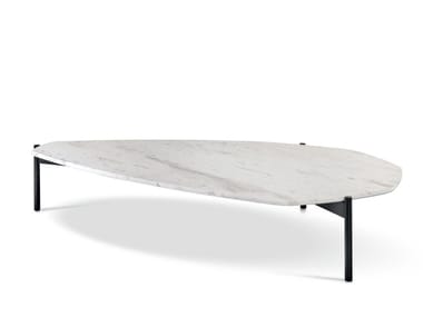 JOHNSON - Low marble coffee table by Cantori