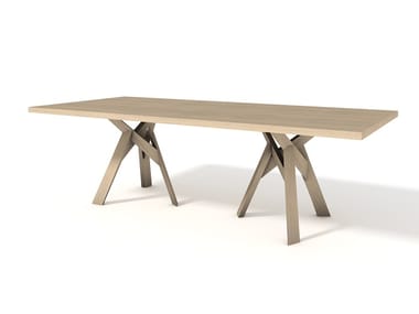 JUNGLE - Rectangular oak table by Calligaris