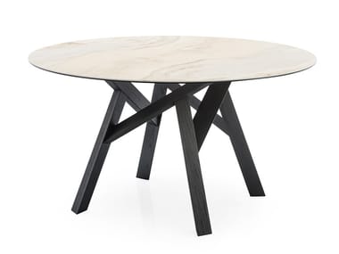 JUNGLE - Round ceramic table by Calligaris