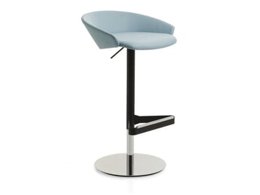 KARL - Swivel height-adjustable fabric office stool by Frezza