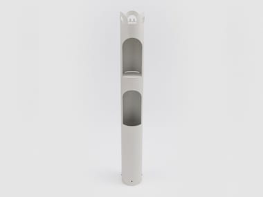 KERGUELEN - Powder coated aluminium and iron coat rack / umbrella stand by Danese Milano