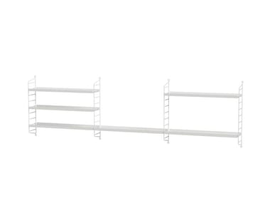 KIDS ROOM G - Open floating powder coated steel bookcase by String Furniture