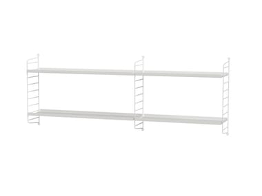KIDS ROOM I - Floating powder coated steel bookcase by String Furniture