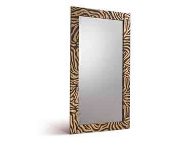 KIVU - Solid wood framed mirror by Fratelli Boffi