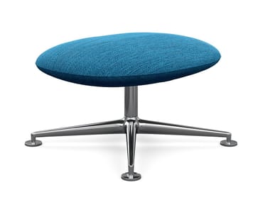 KN03 - Fabric footstool with 4-spoke base by Knoll