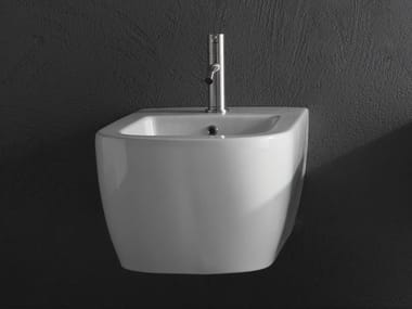 KOMODO - Wall-hung ceramic bidet by Antonio Lupi Design