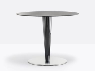 KRYSTAL 4431 - Square methacrylate table by Pedrali