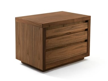 KYOTO 5 - Rectangular solid wood bedside table with drawers by Riva 1920