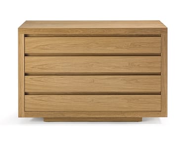 KYOTO 6 - Solid wood chest of drawers with integrated handles by Riva 1920