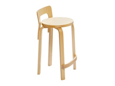 K65 - High birch stool by Artek