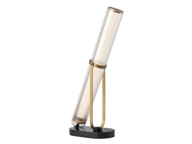 LA LAMPE FRECHIN - LED glass, aluminium and marble table lamp by DCW Editions