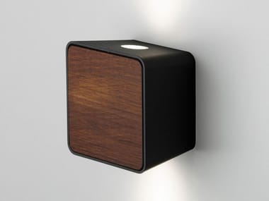 LAB - LED aluminium and wood Outdoor wall Lamp by Marset