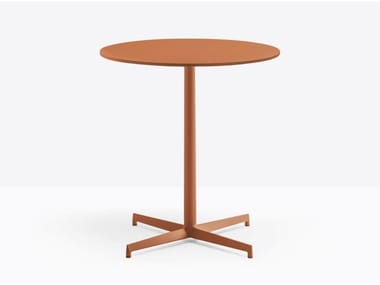 LAJA 5420 - Round aluminium contract table by Pedrali