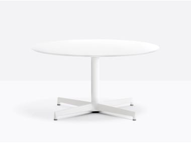 LAJA 5420 H400 - Round aluminium contract table by Pedrali