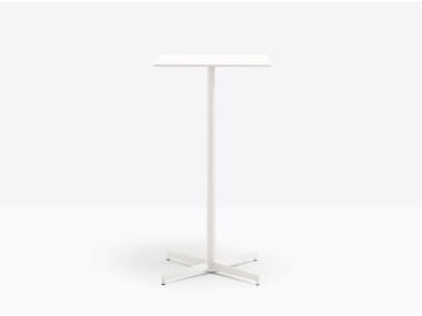 LAJA 5424 - Square aluminium high table by Pedrali