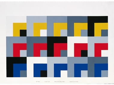 LE STANZE - 8 colours screenprinted on dropjet paper by Danese Milano