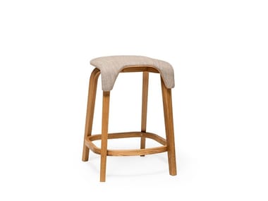 LEAF - Low stool with footrest by TON