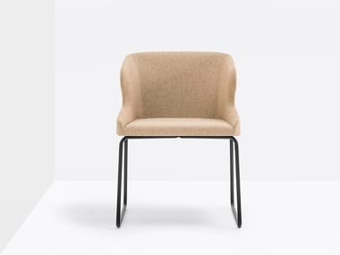 LEILA 682 - Sled base upholstered chair by Pedrali