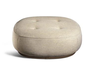 LEPLI' - Upholstered fabric pouf by Poltrona Frau