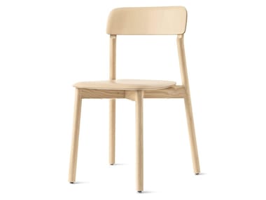 LINA - Open back solid wood chair by Calligaris