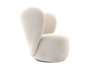 LITTLE BIG CHAIR - Wing swivel linen armchair by NORR11