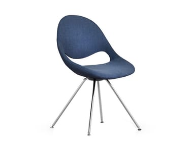 LITTLE MOON UPHOLSTERED - Upholstered fabric chair by Tonon