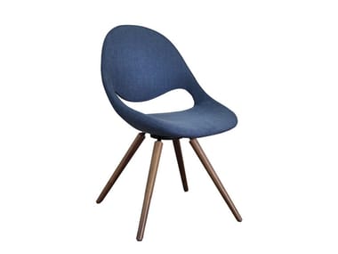 LITTLE MOON UPHOLSTERED - Upholstered fabric chair by Tonon