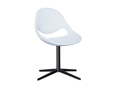 LITTLE MOON SOFT TOUCH - Polyurethane chair with 4-spoke base by Tonon